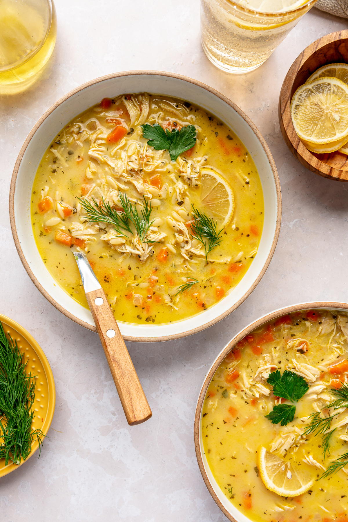 Greek-Style Lemon Chicken Soup - Brocc Your Body