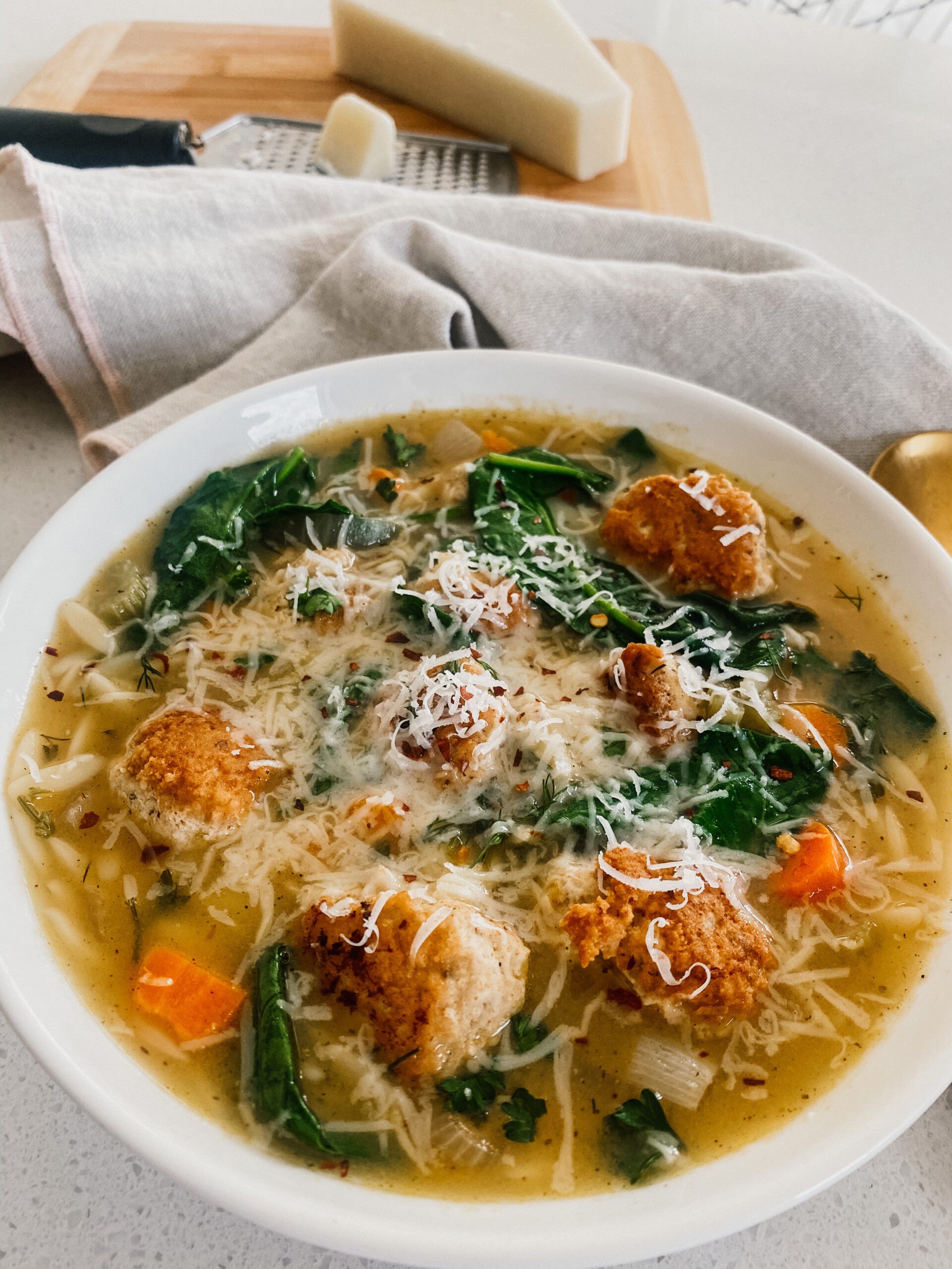 Italian Wedding Soup • The Healthy Foodie