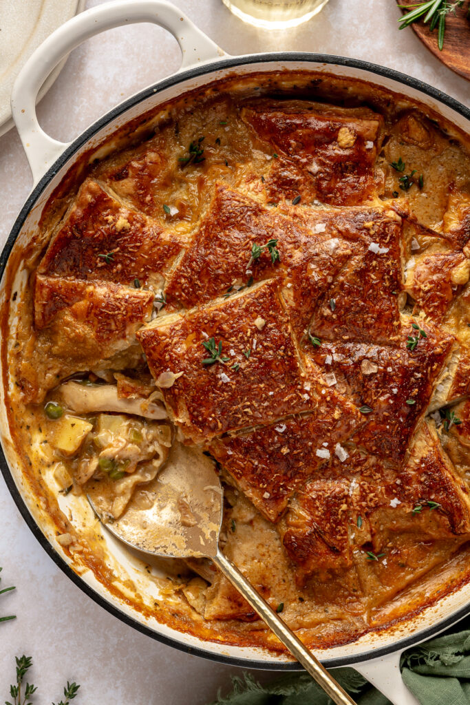 Rotisserie Chicken Pot Pie - BroccYourBody