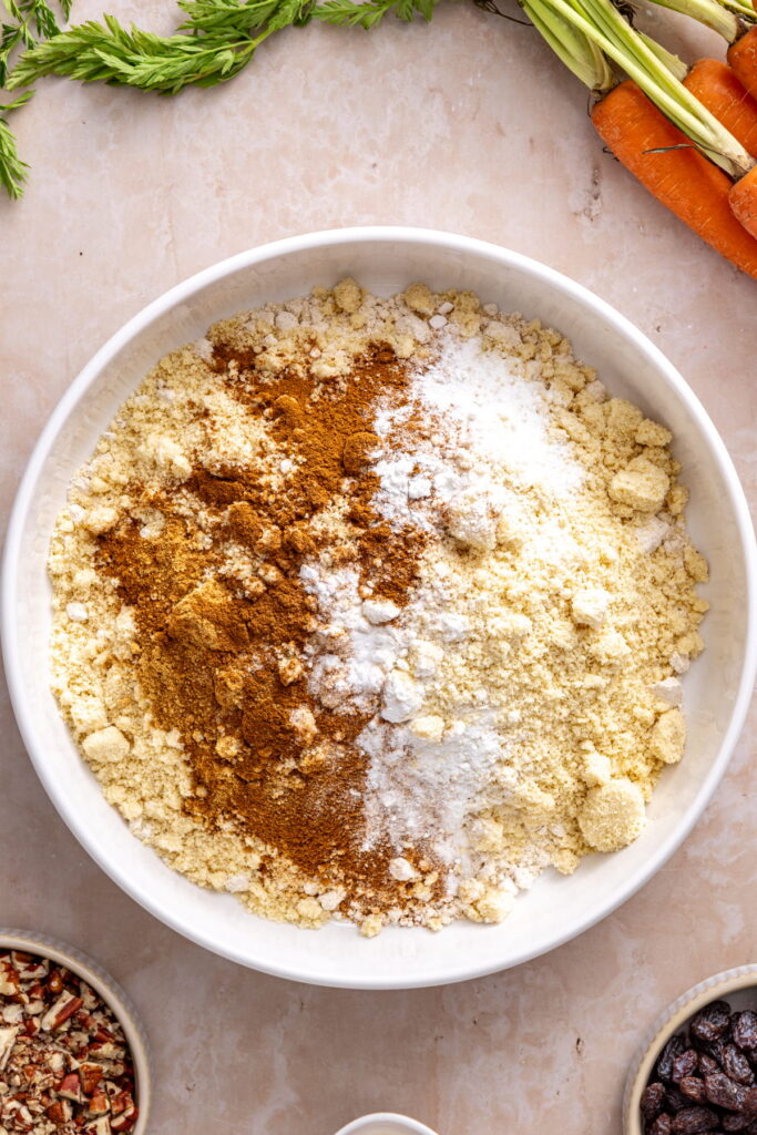 gluten free carrot cake dry ingredients