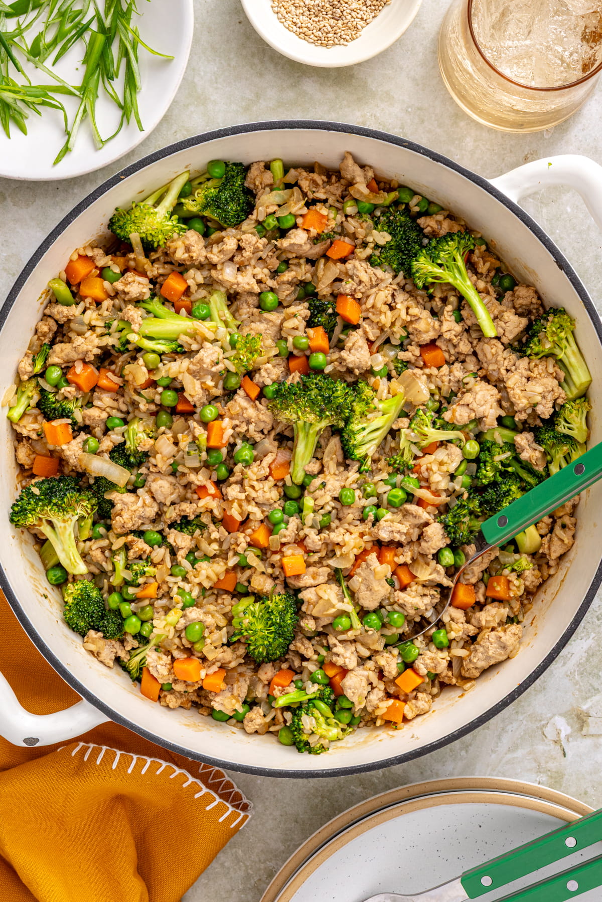 teriyaki turkey skillet