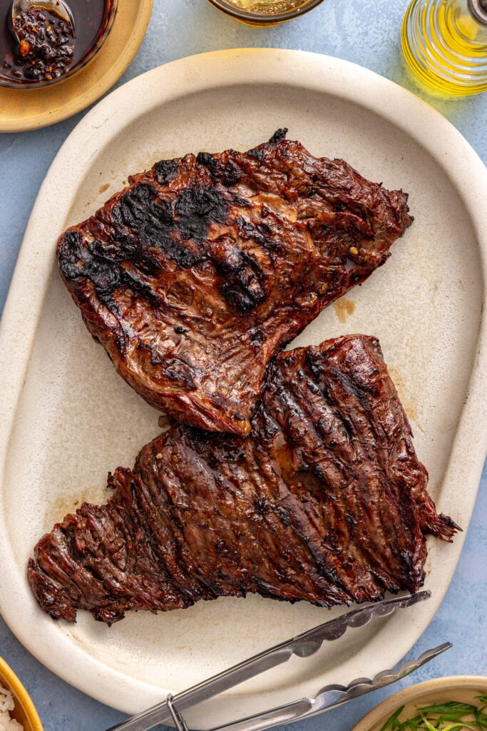 cooked steak