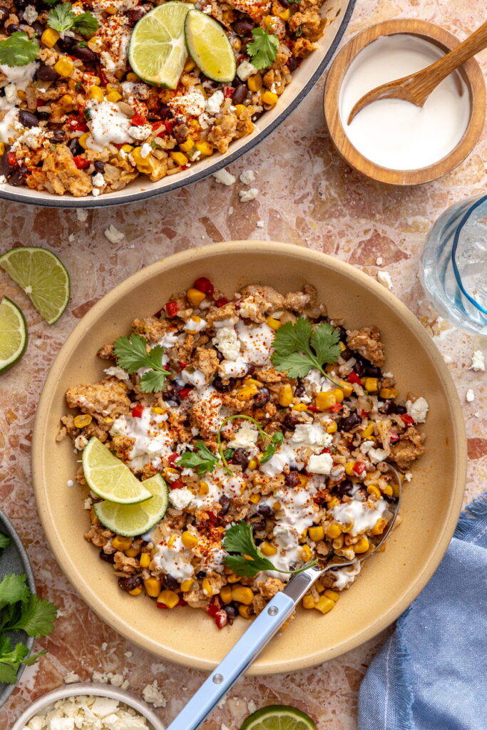 elote turkey skillet