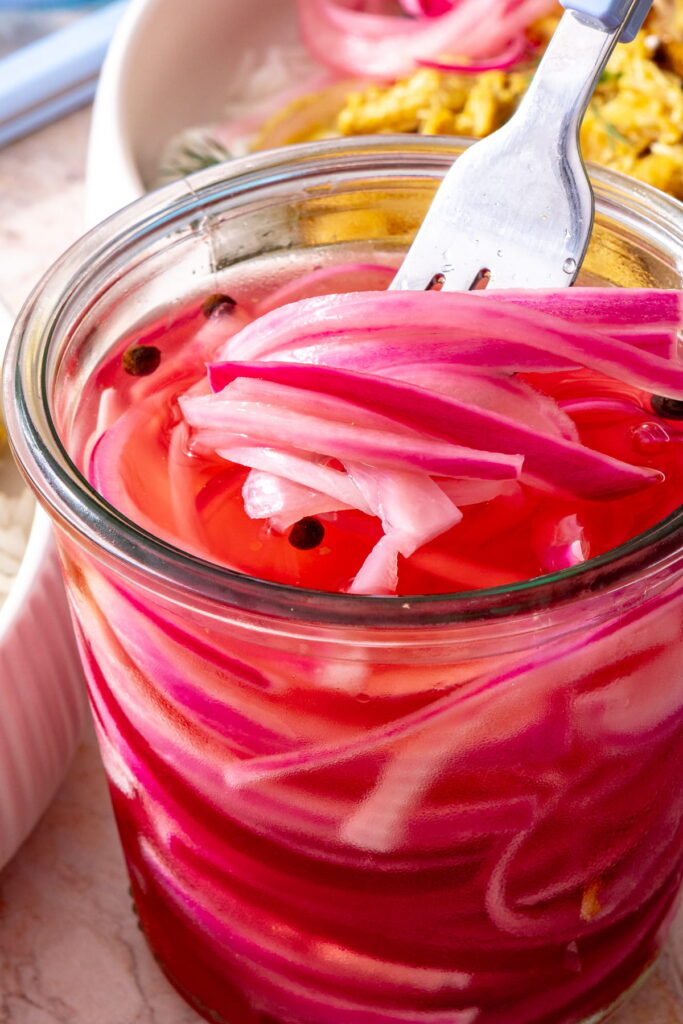 pickled red onion