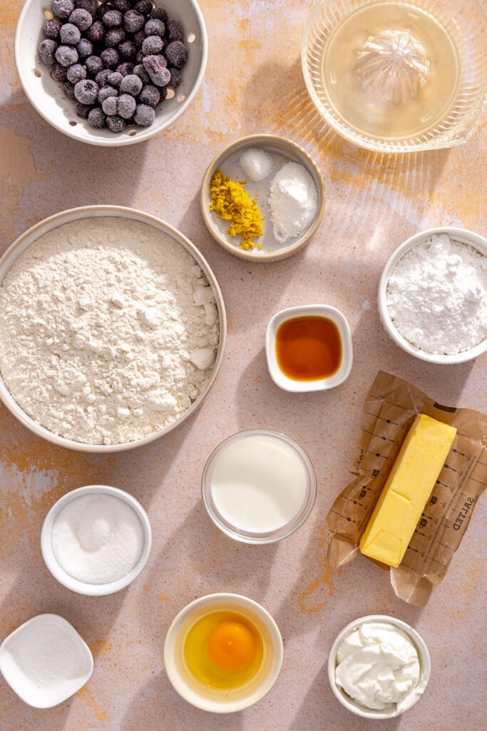 blueberry scone ingredients