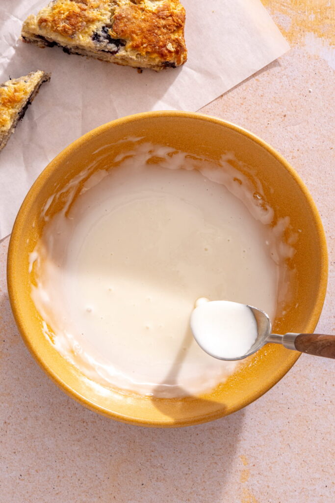 lemon glaze for blueberry scones