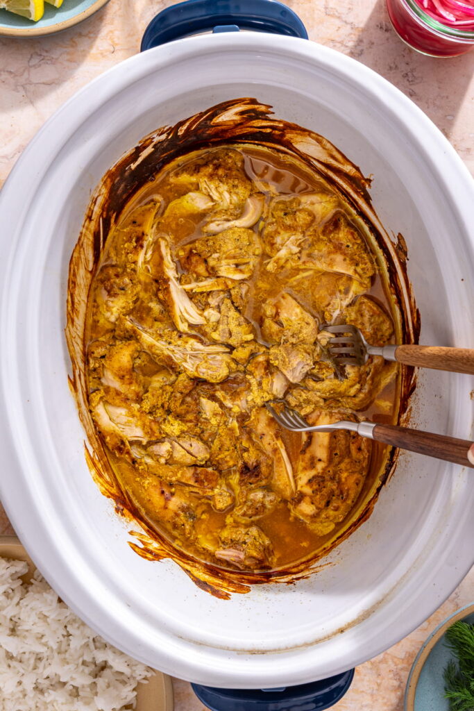 slow cooker chicken shawarma