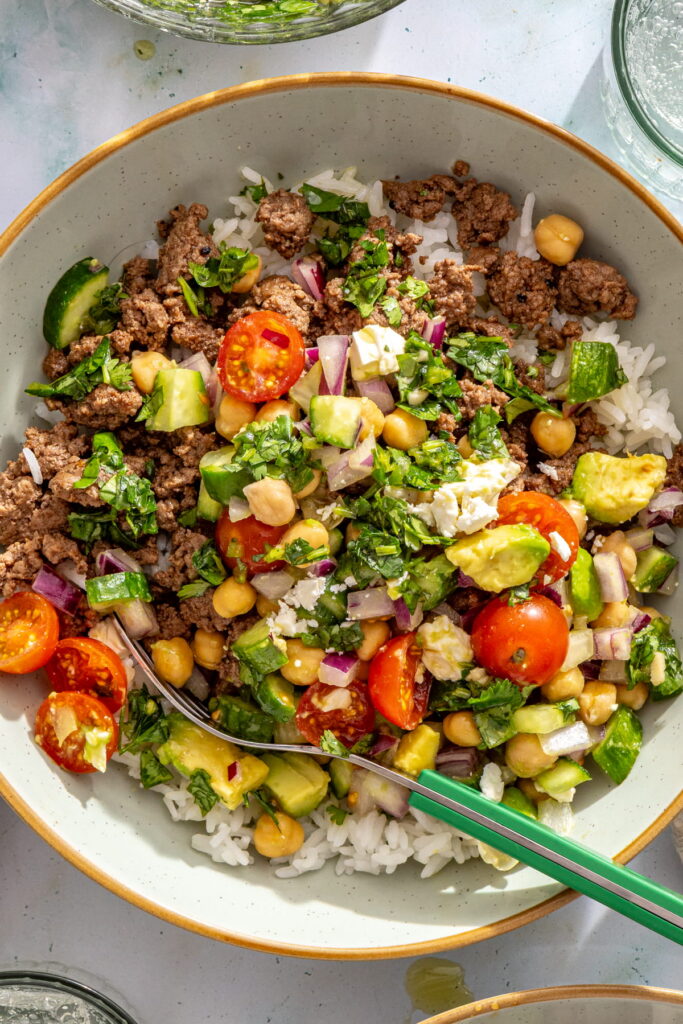 chimichurri beef bowl