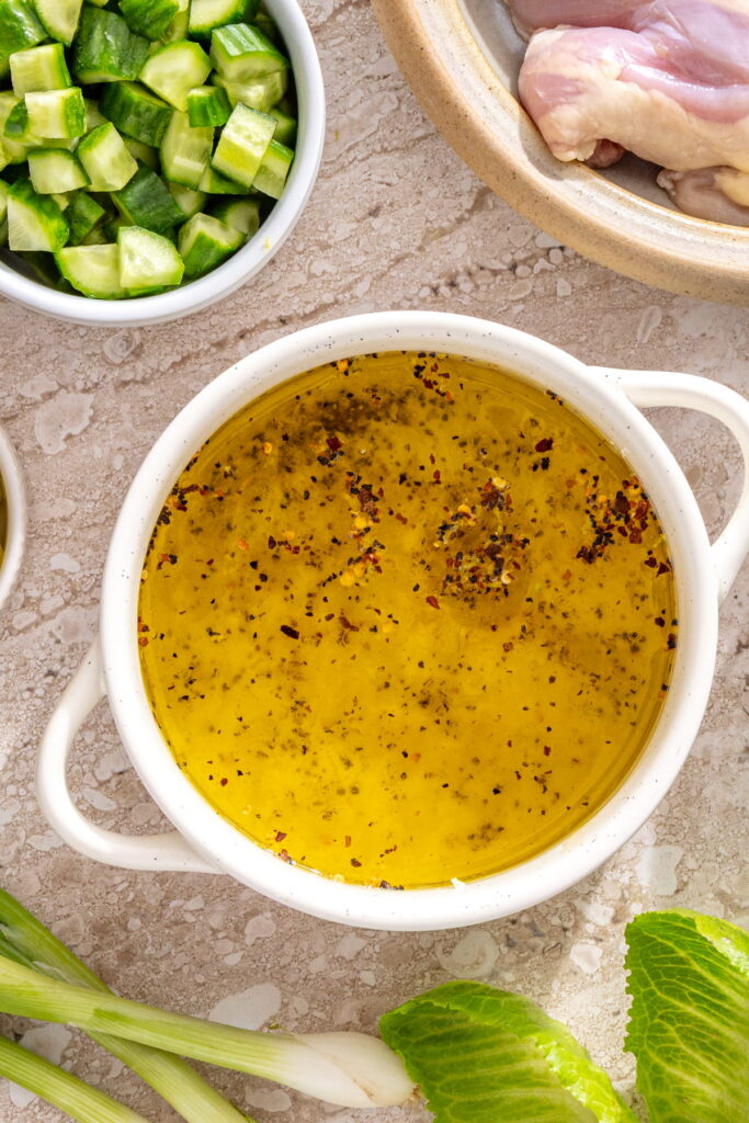 pepperoncini chicken chopped salad dressing and marinade