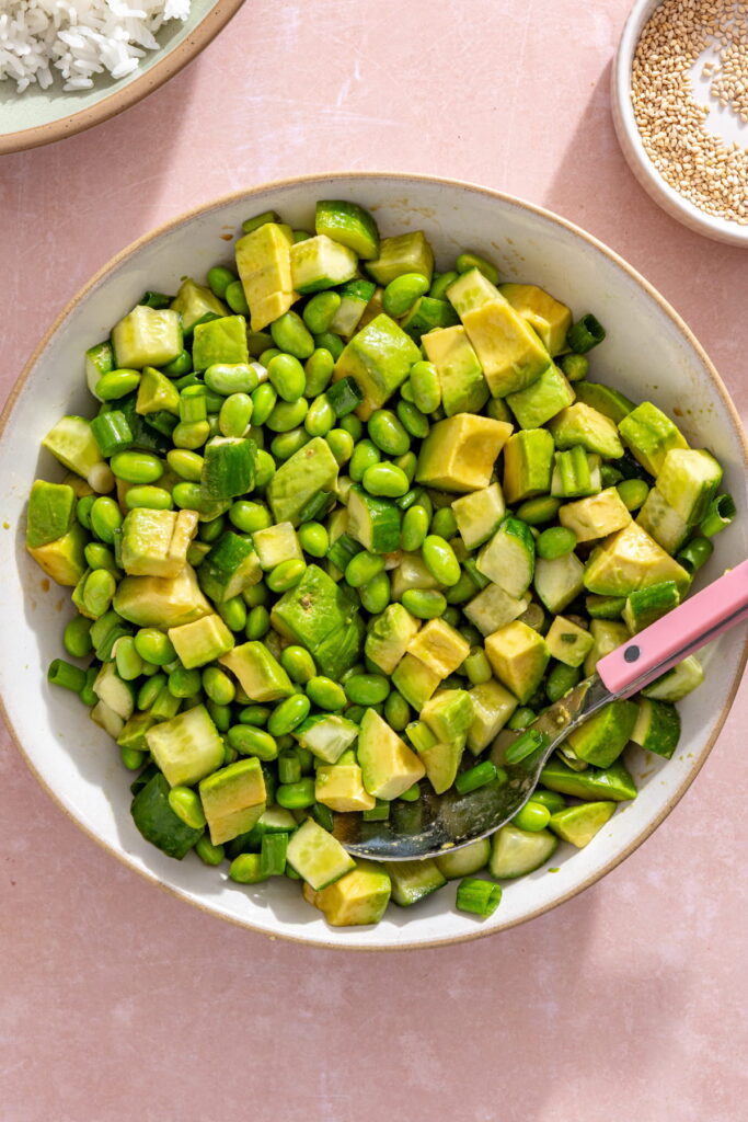 avocado edamame salad