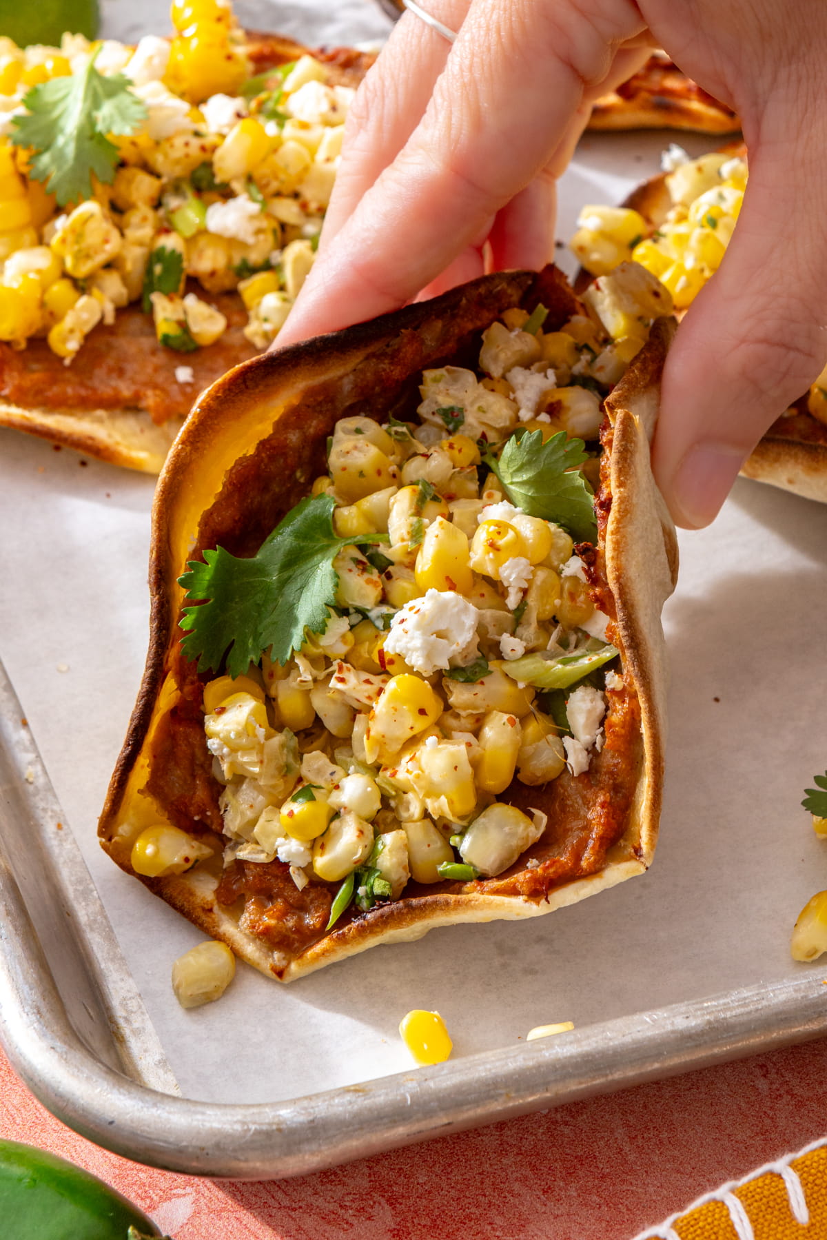 sheet pan smash tacos