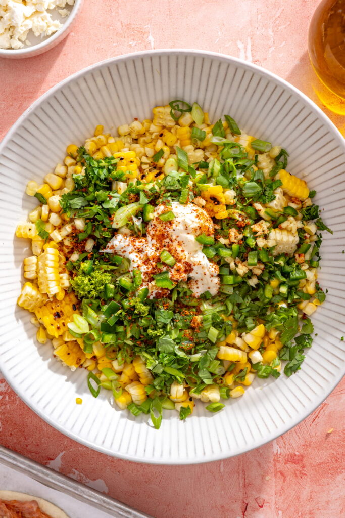 street corn salad mixture