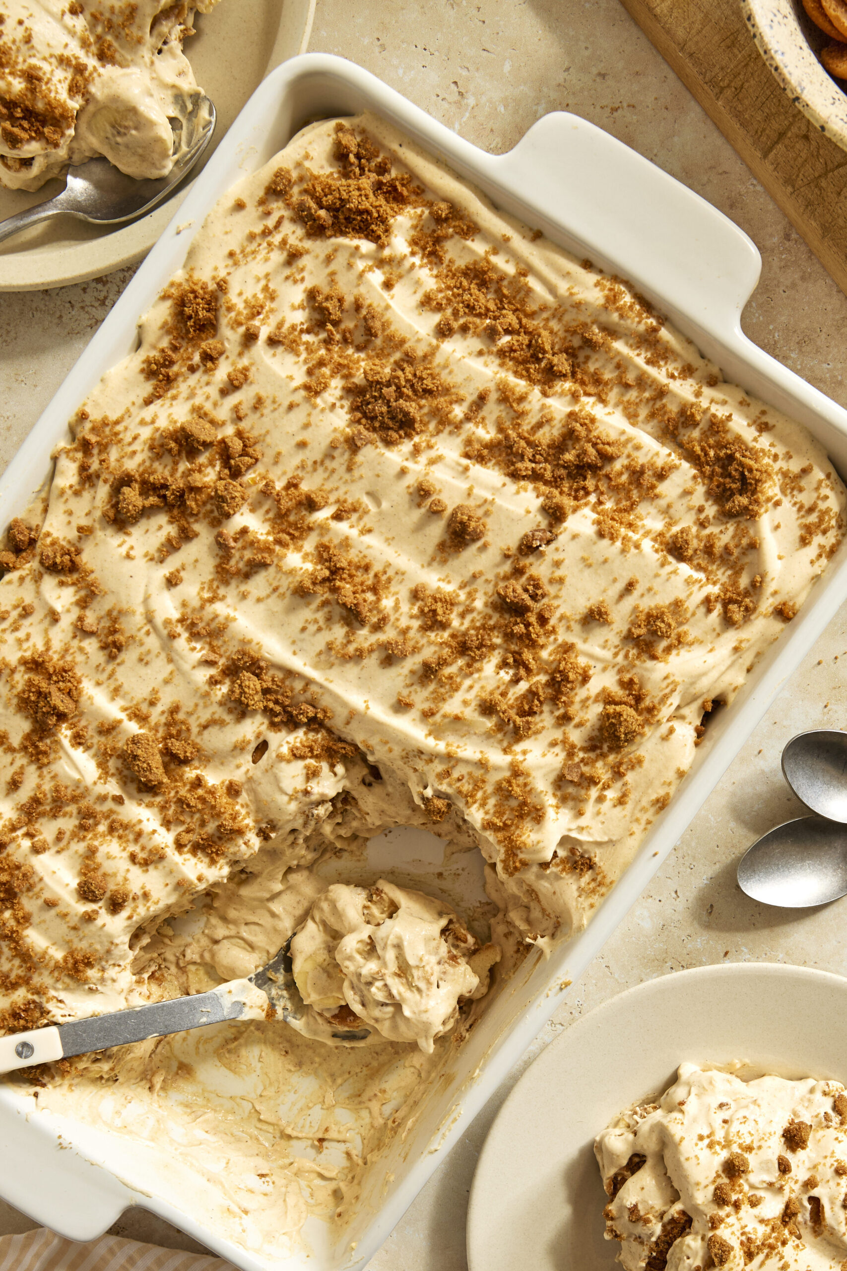 pumpkin chai banana pudding
