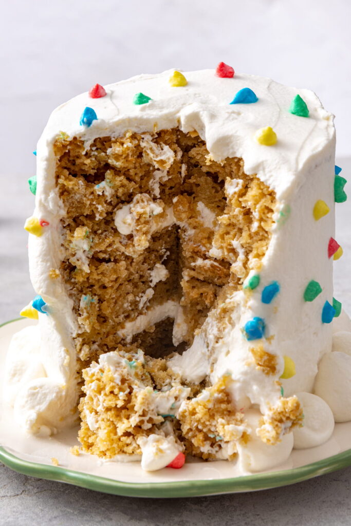 vanilla smash cake