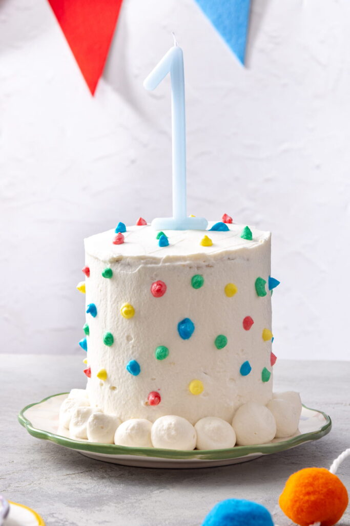 vanilla smash cake
