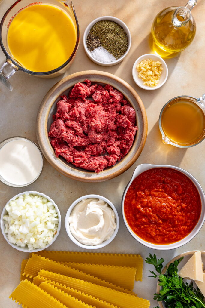 butternut squash lasagna soup ingredients